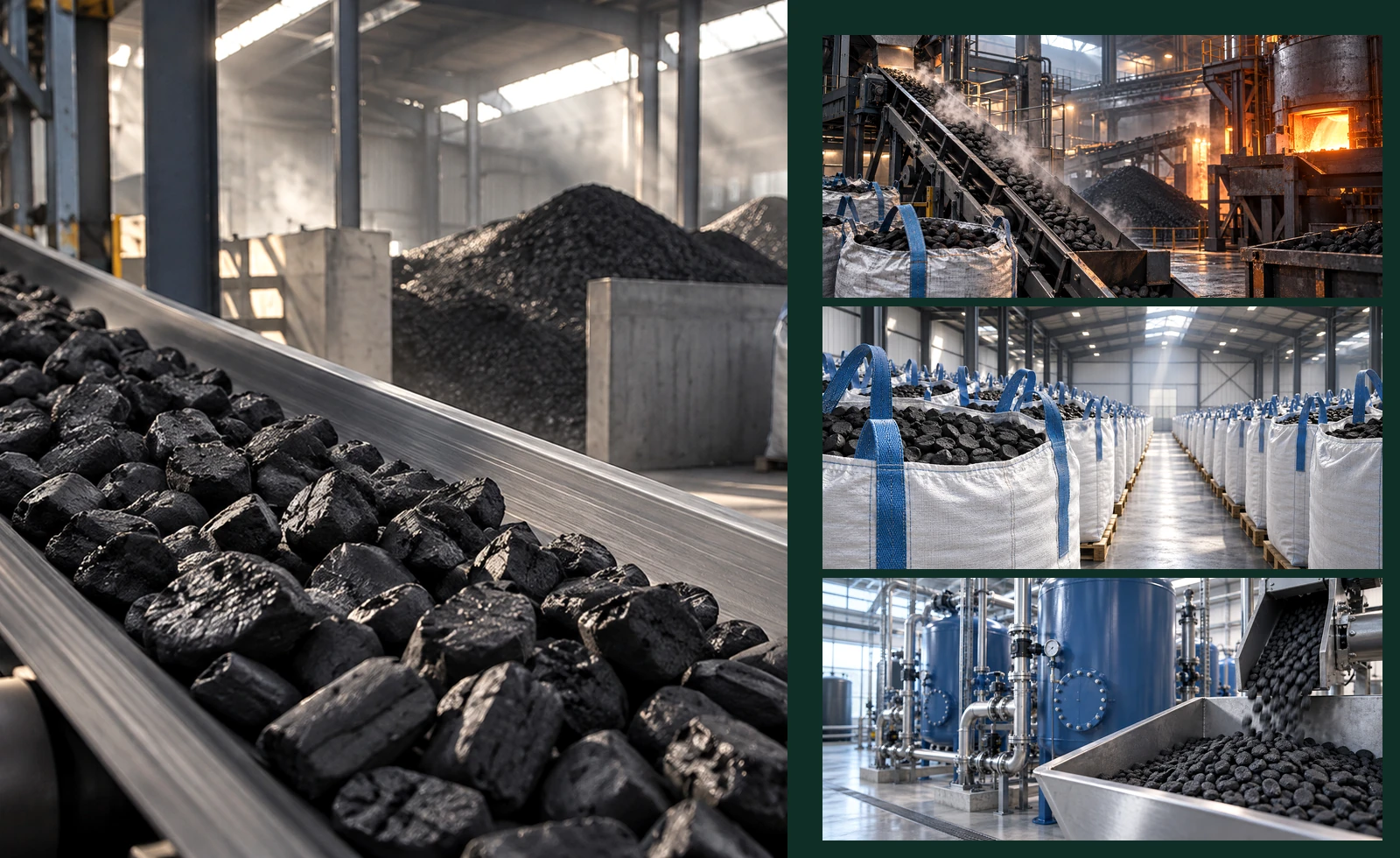 Industrial Biocarbon – charcoal, briquettes and pellets